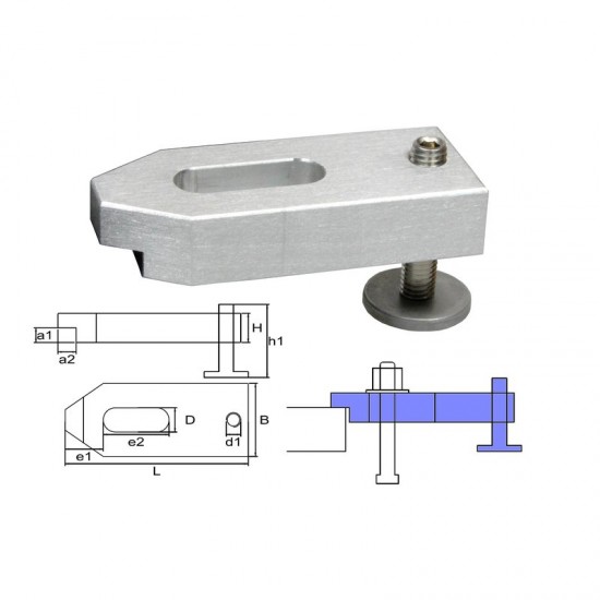 Height adjustable clamp M16